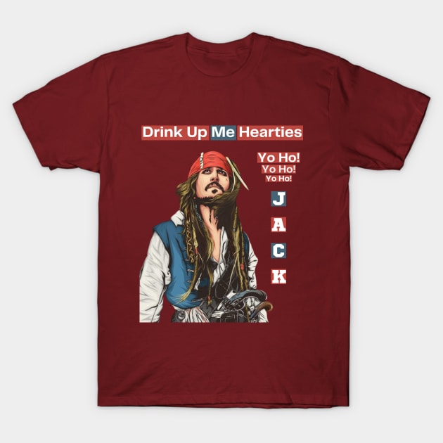 Jack Sparrow Art T-Shirt by HaMa-Cr0w